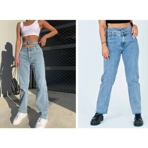 Lioness Nothing But a Dream Cut Out Waist‎ Jeans Women's Size XXS Edgy Urban